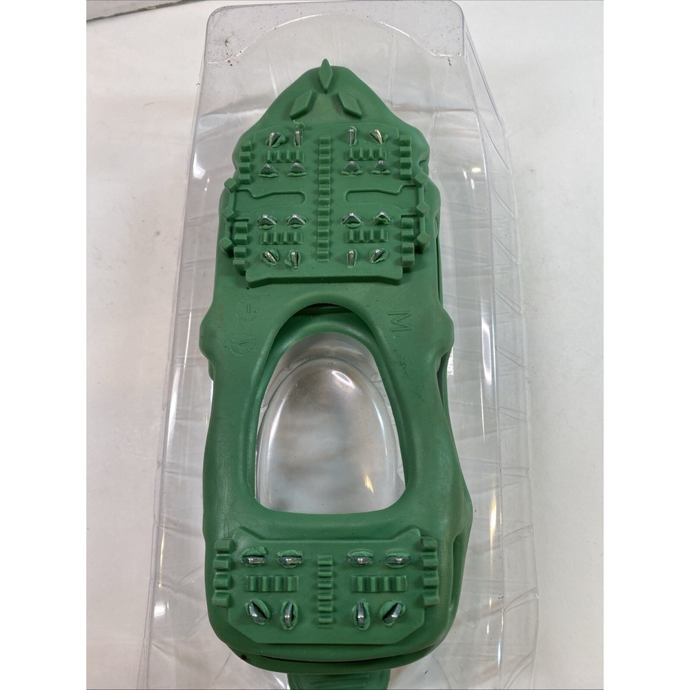 X GEAR Ice Snow Rubber Grippers for Bottom of Shoes Men‎ or Women  Size M Green